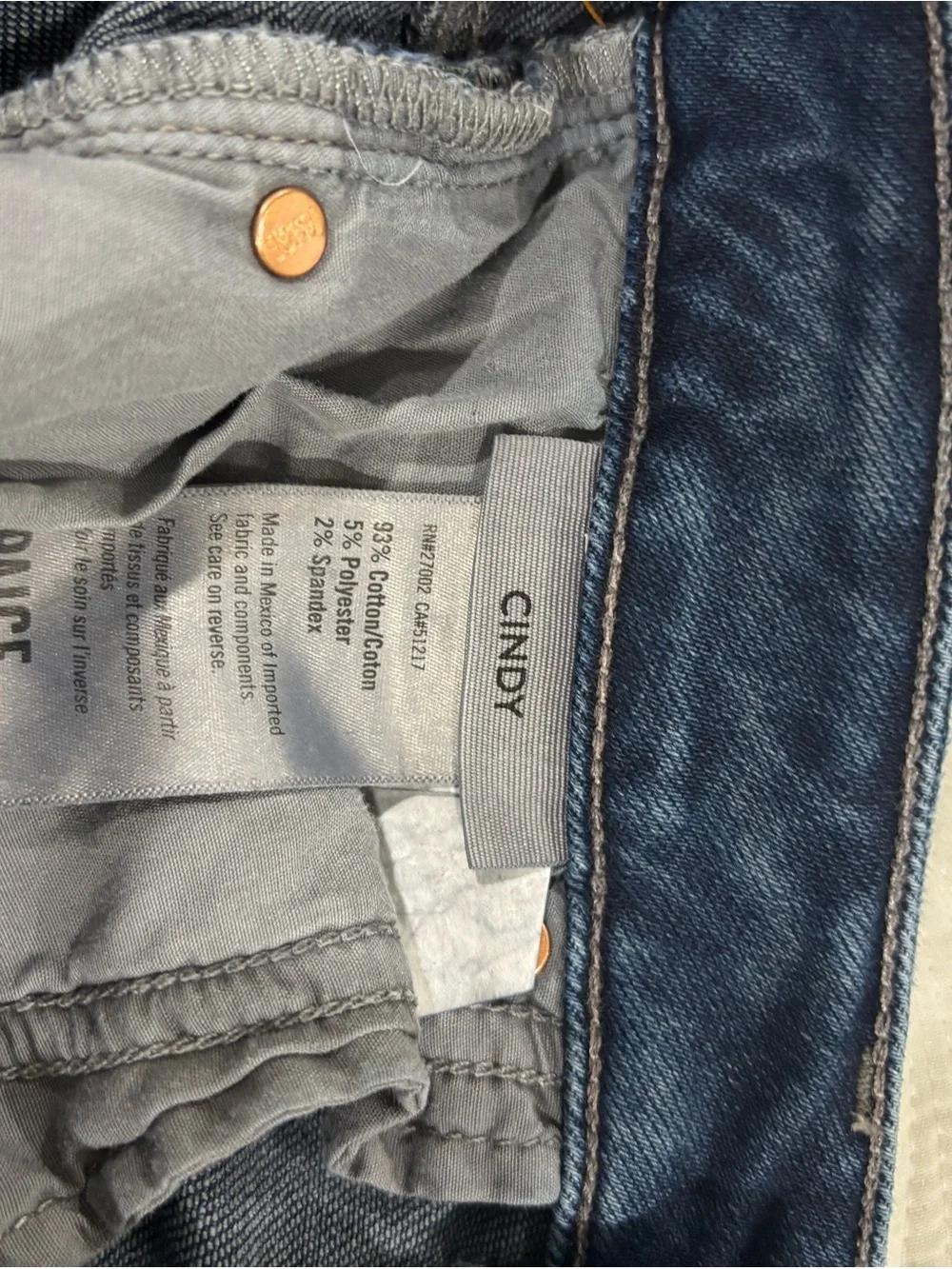 PAIGE Cindy Mid Rise Blue Denim Jeans Size 27